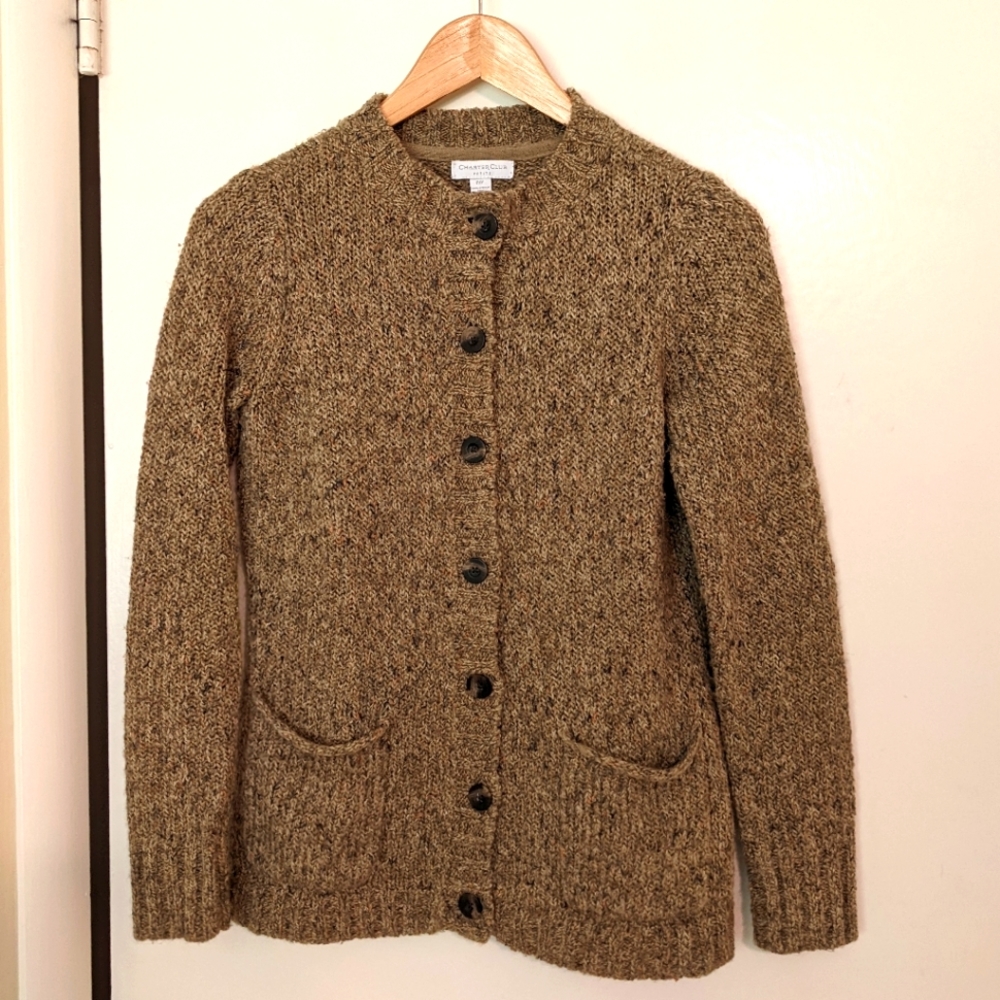 Charter Club Cardigan Sweater, Petite